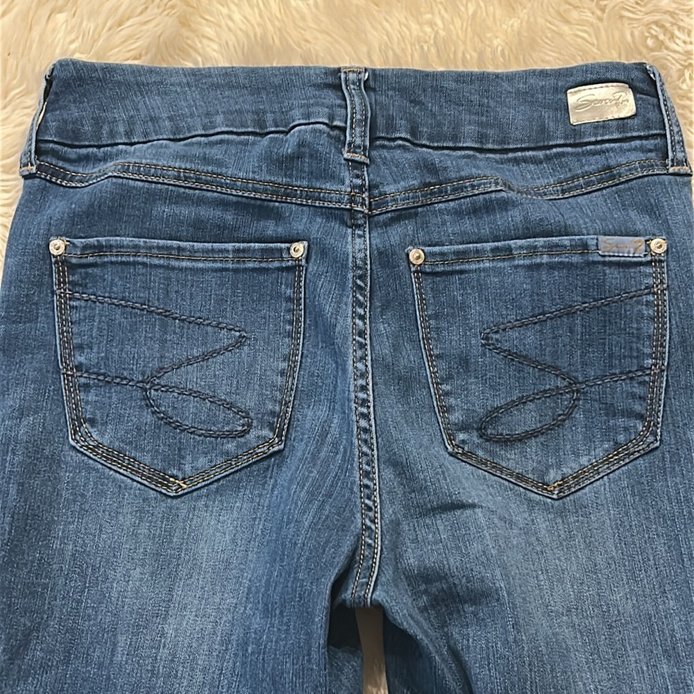 Seven 7 Tummyless High Rise Skinny Jeans, Size 6 - Picture 6 of 10